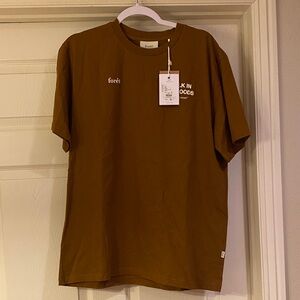 Forte Brown Short Sleeve Men's Tee Sz XL.  NWT. Box5